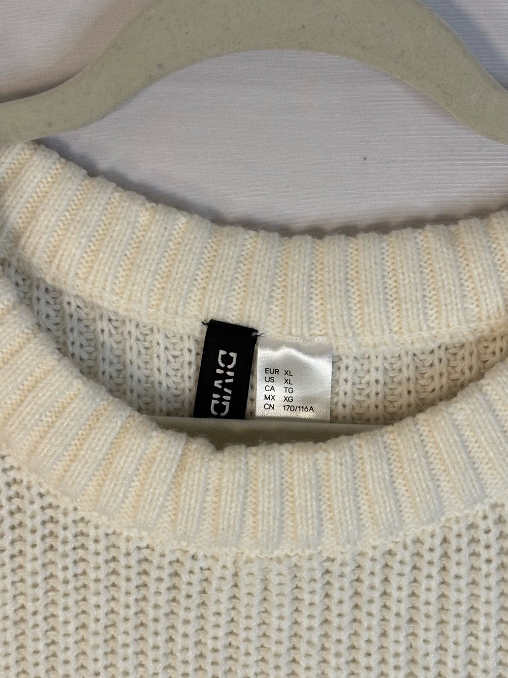 Divided Cream Ribbed Knit Cropped Tank - Picture 2 of 5